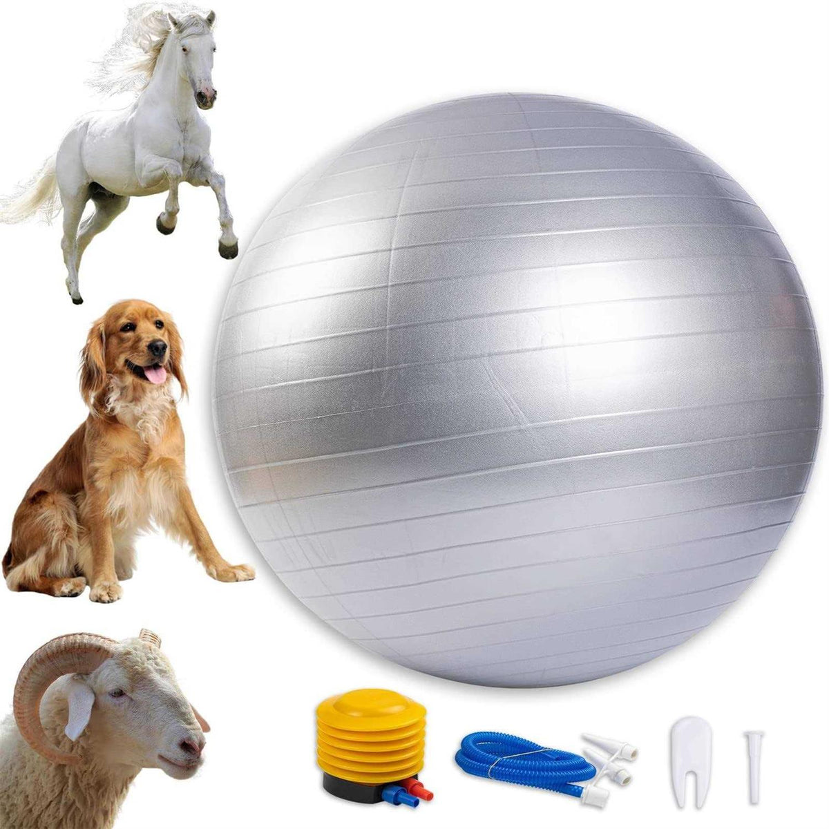 30 Inch Anti-Burst Horse Herding Ball with Pump W47309