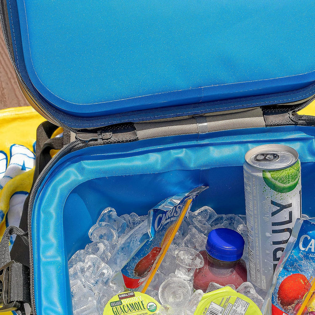 Swim Buoy Soft Cooler Bag, 20 Can, Large Leak-Proof Portable Cooler with Bottle Opener & Removable Shoulder Strap F637