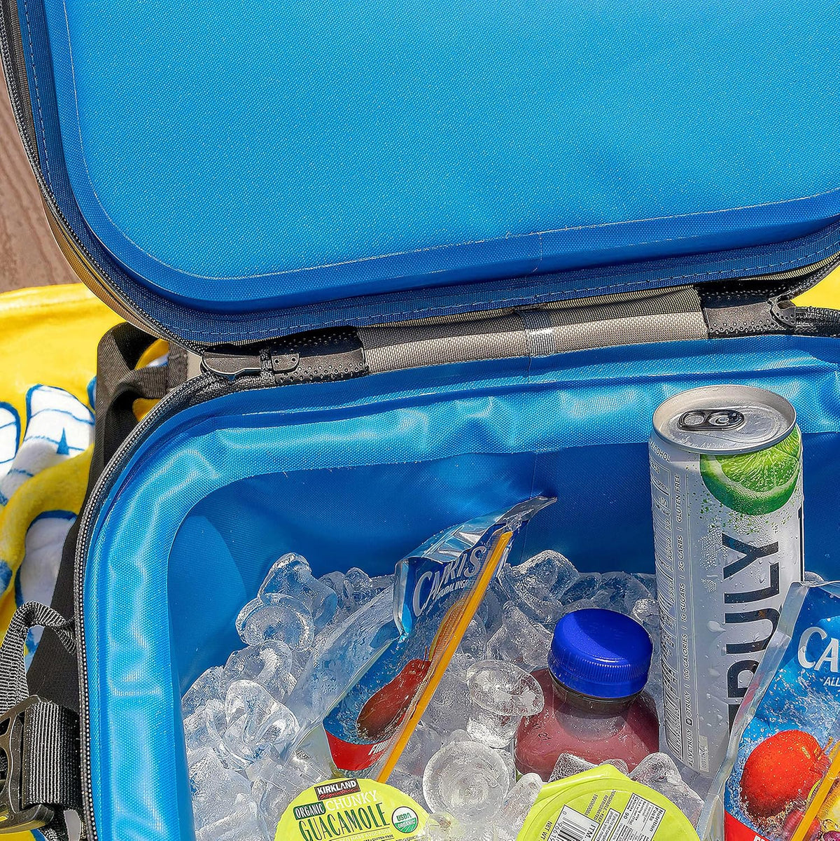 Swim Buoy Soft Cooler Bag, 20 Can, Large Leak-Proof Portable Cooler with Bottle Opener & Removable Shoulder Strap F637