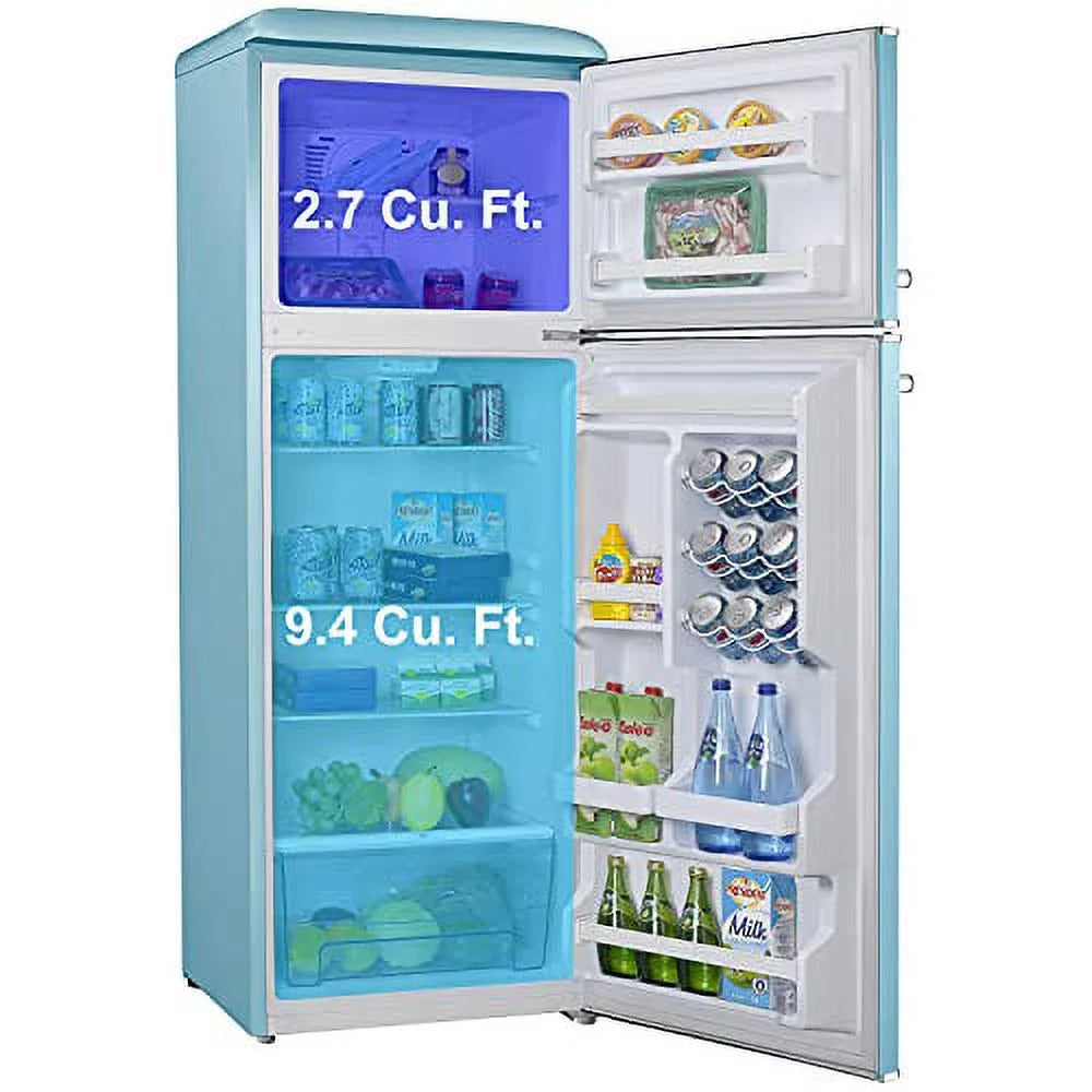 Retro Blue 12.0 Cu Ft Dual Door Refrigerator L231338