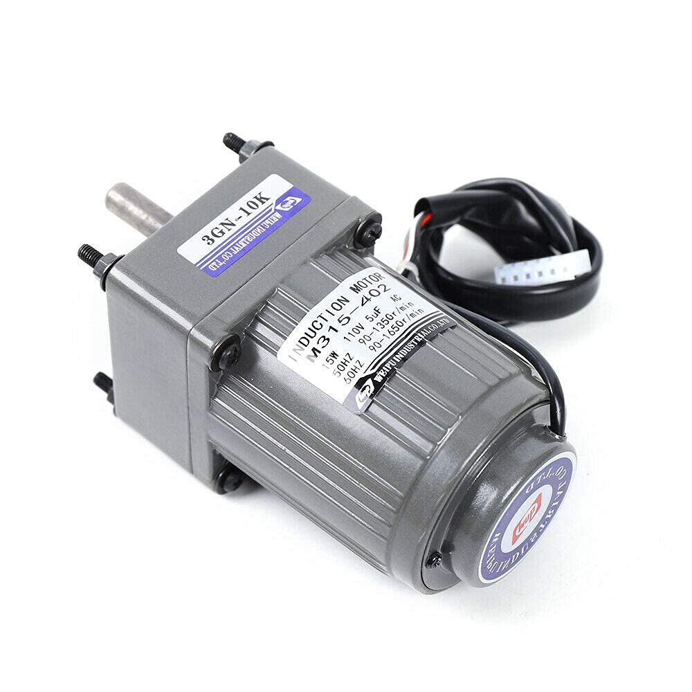 Electric Motor Variable Speed Controller 1:10 125RPM 110V 15W Single-Phase W172