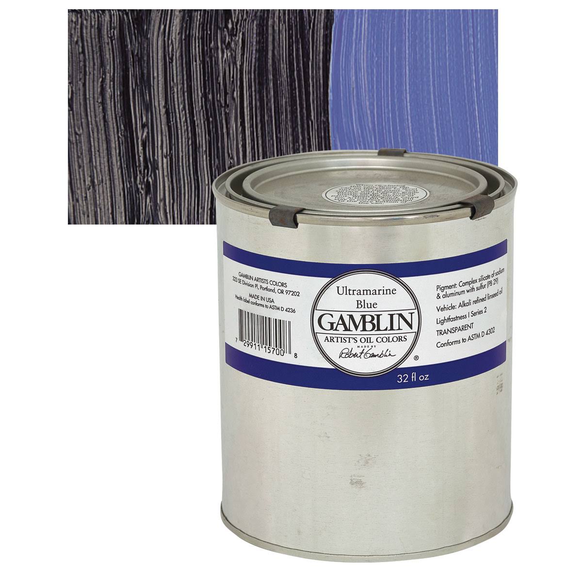32 oz Ultramarine Blue Oil Color U606390