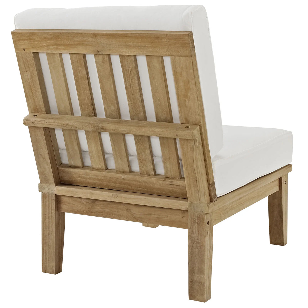 White Wood Outdoor Patio Teak Sofa H1935