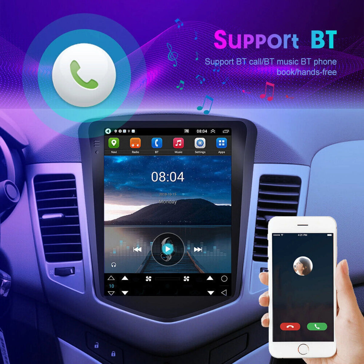 9.7 Android 11 Car Radio Stereo GPS J178