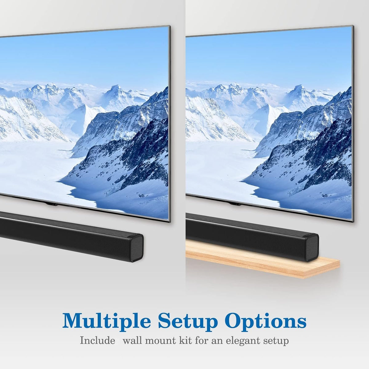 Wired & Wireless Bluetooth Soundbar with Remote Control N84052
