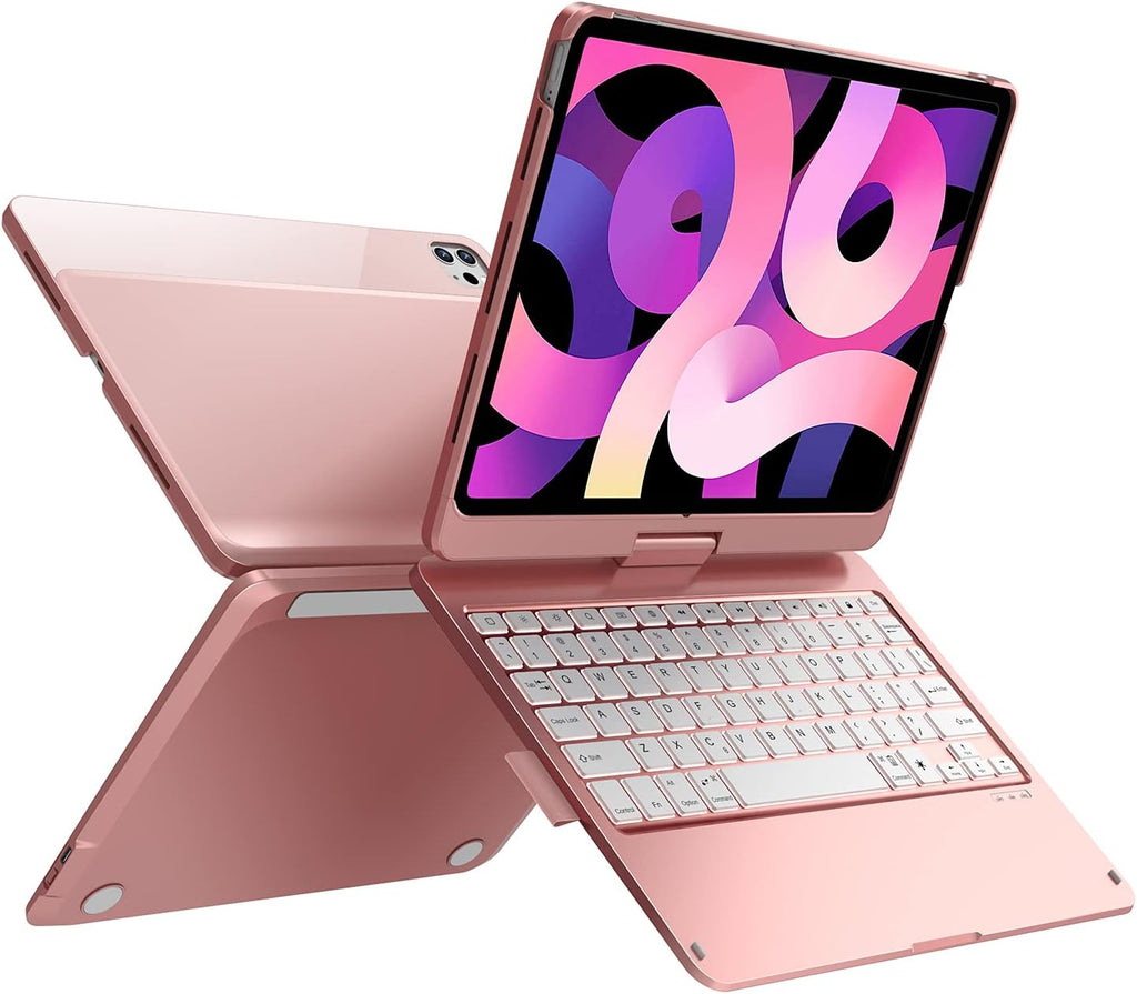 iPad Pro 11 Keyboard Case 360 Rotatable 7 Color Backlit Black Y985443