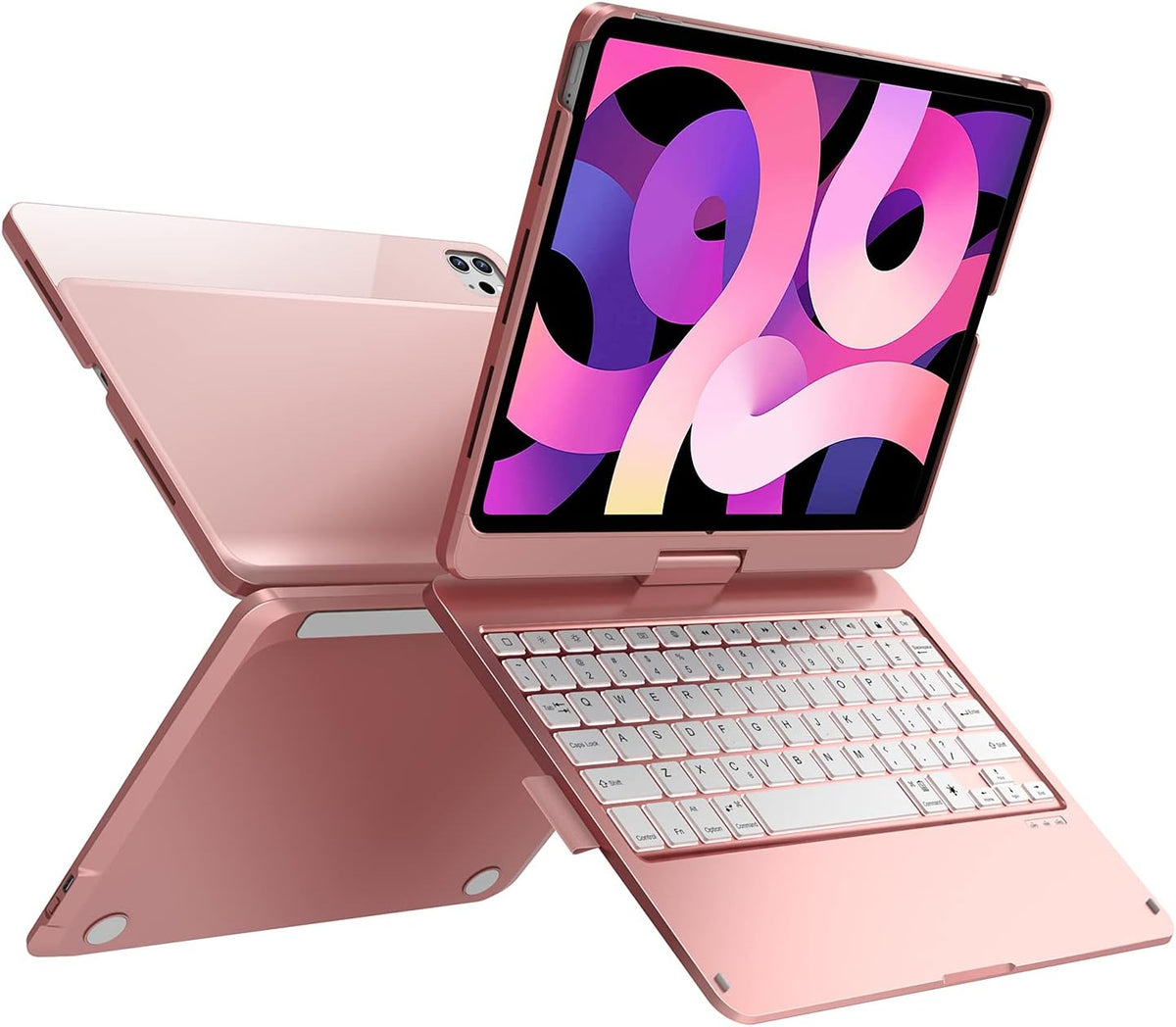 iPad Pro 11 Keyboard Case 360 Rotatable 7 Color Backlit Black Y985443