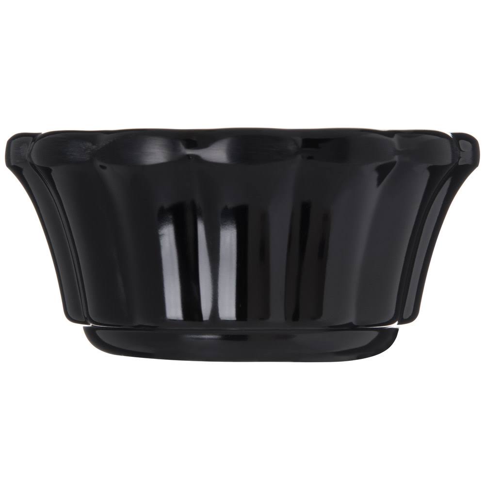 Black Scalloped Melamine Ramekin 3 oz. 48/Case E89848