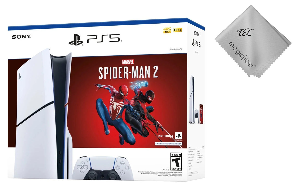 PlayStation 5 Gaming Console (Disc Edition) with Marvel’s Spider-Man 2 Bundle (Slim) S16550