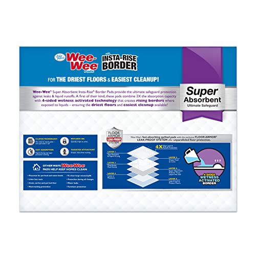 22" x 23" Unscented Quilted Potty Training Pads, 50 Count H3888
