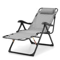 Grey Adjustable Zero Gravity Lounge Chair A40735