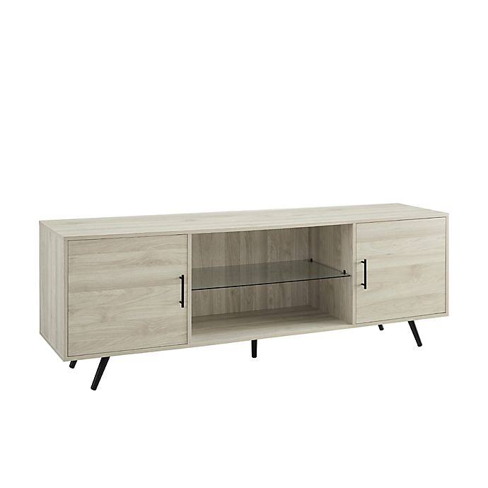 70x22 Glass Shelf TV Stand in Birch T65645