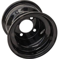 Black 8x7 4/4 2.5+4.5 Steel Wheel G898