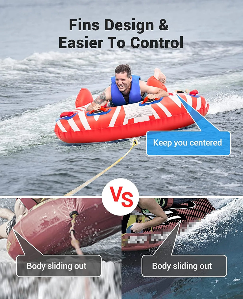 Inflatable Towable Tube for 2 Persons R975