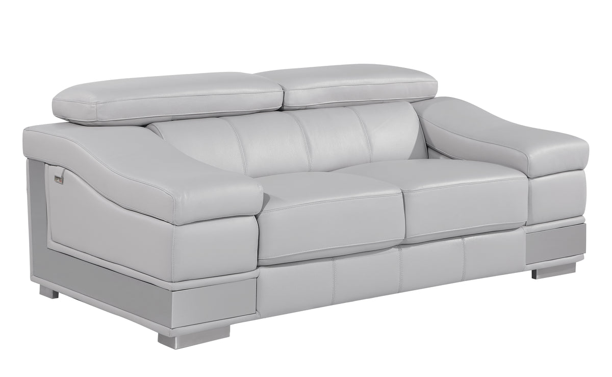 Italian Leather Loveseat C15515