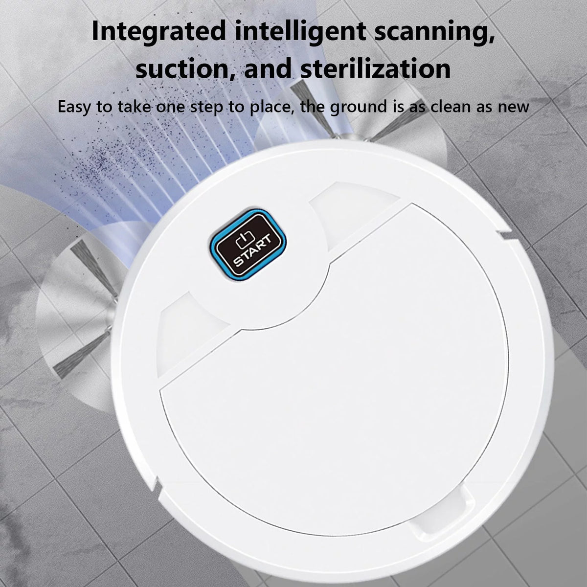 Black 3 In 1 Robotic Vacuum Cleaner M62980