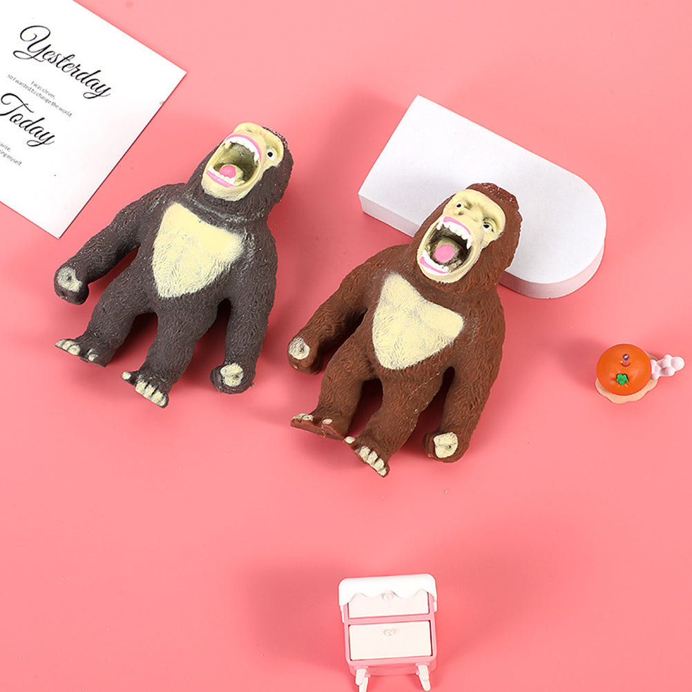 3 PCS Stretchy Toy Animal Gorilla Stress Elastic O4969
