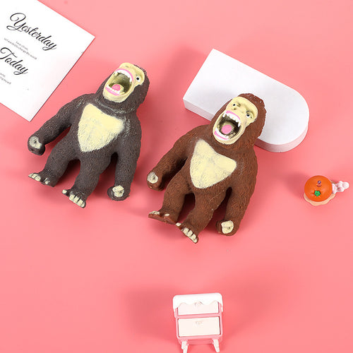 3 PCS Stretchy Toy Animal Gorilla Stress Elastic O4969