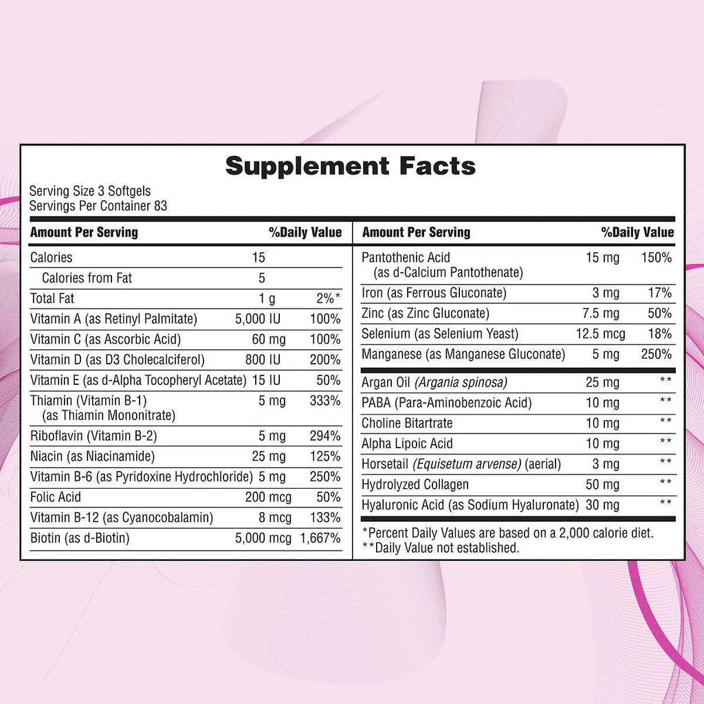 Hair, Skin and Nails 250 Softgels O4931