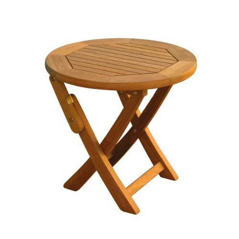 Round Wood Folding Table P40319