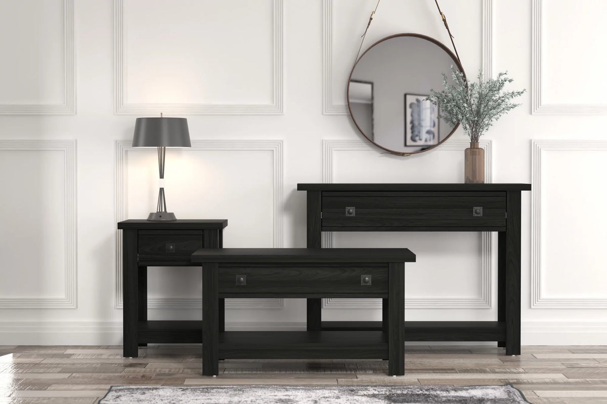 Black Wood Lift Top Coffee Table I919870