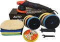 Dual Action Orbital Car Polisher with 5" and 6" Pads Pack of 2 R432545