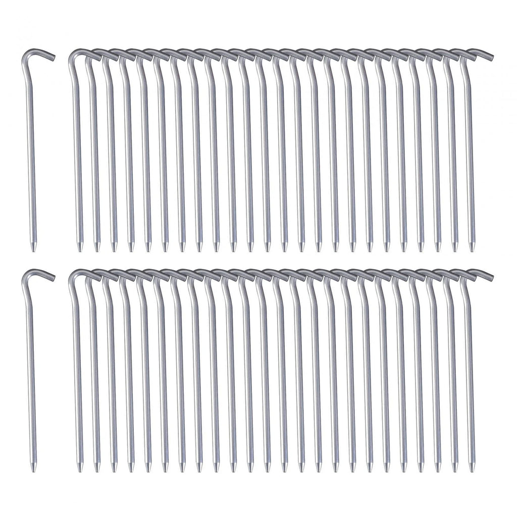 50 Pack 7inch Aluminum Tent Pegs for Camping N7817