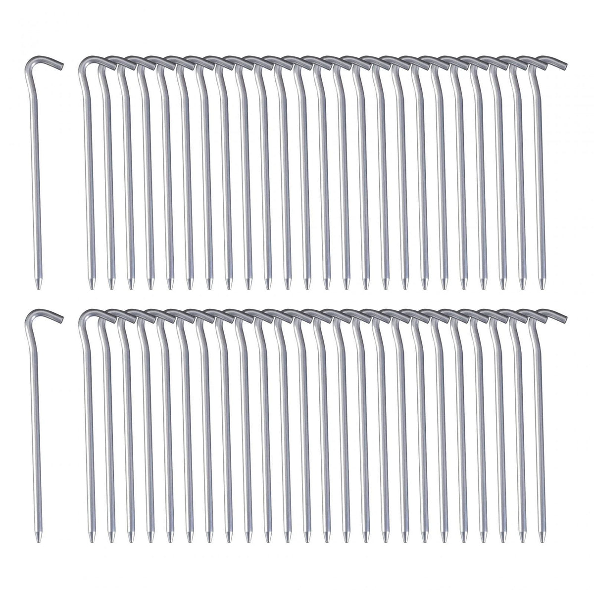50 Pack 7inch Aluminum Tent Pegs for Camping N7817
