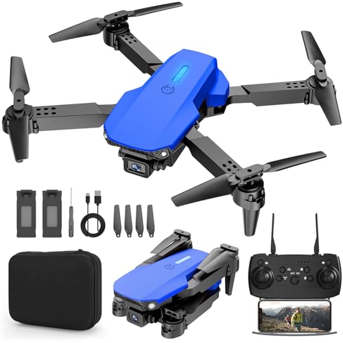 Foldable Mini Drone with 1080P Camera, 2 Batteries, Black G990