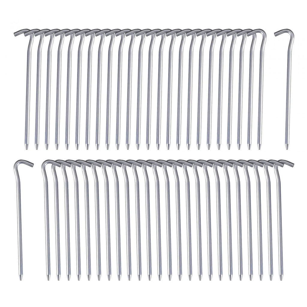 50 Pack 7inch Aluminum Tent Pegs for Camping N7817