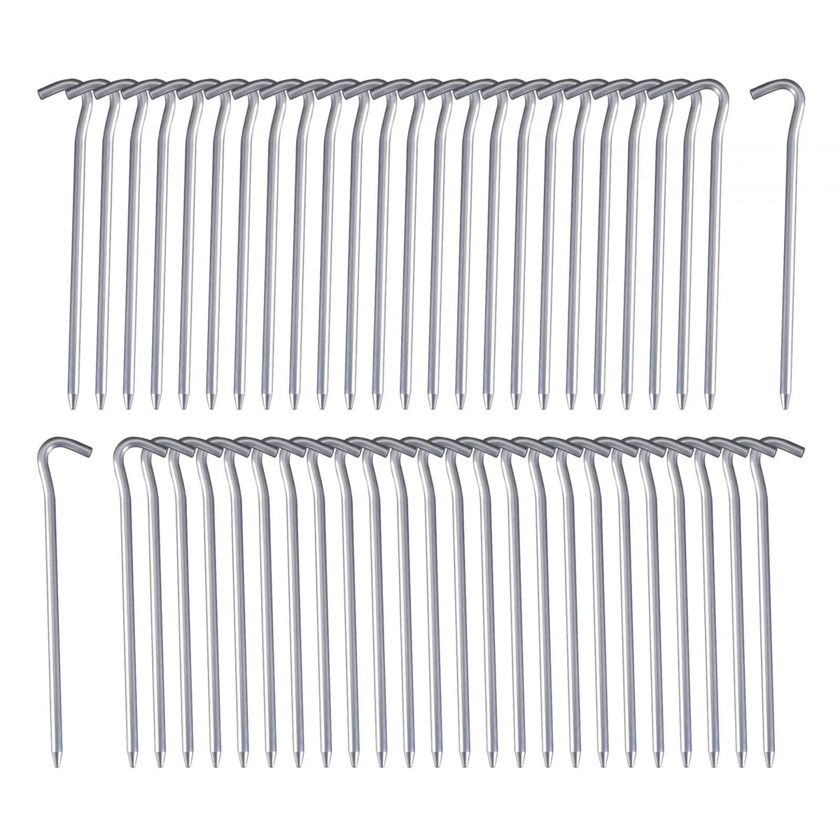 50 Pack 7inch Aluminum Tent Pegs for Camping N7817
