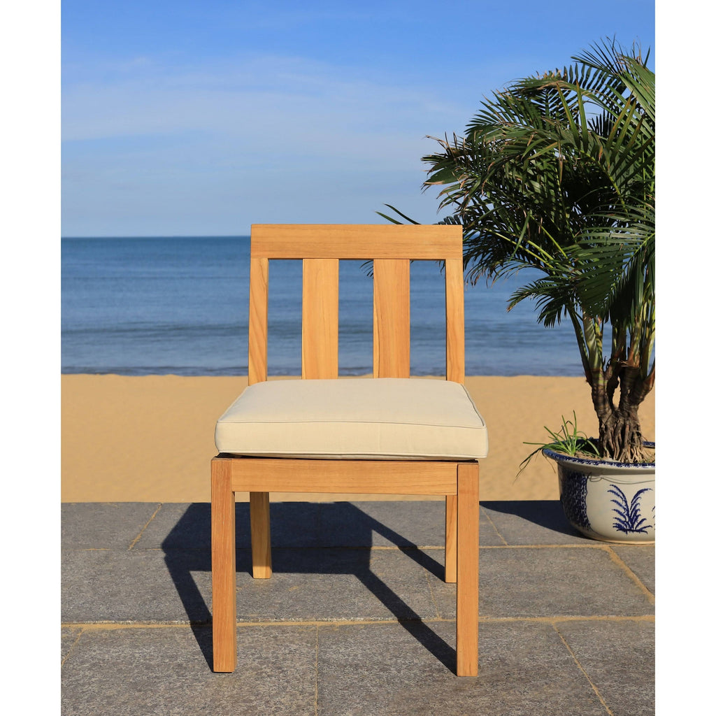 Teak Dining Chair Natural Set of 2 Z337