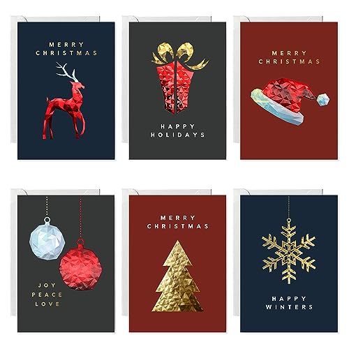 18 Christmas Greeting Card Assortment With Envelopes B69728
