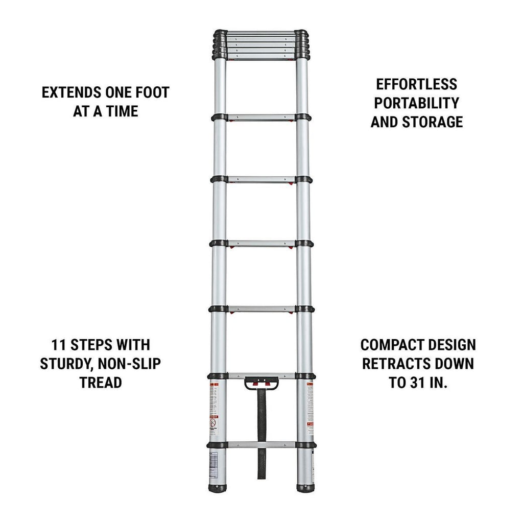 14 ft. 250 lb. Portable Telescoping Ladder O674