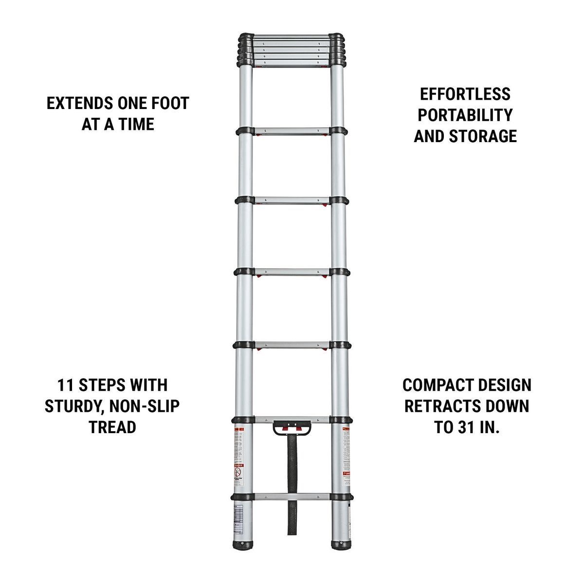 14 ft. 250 lb. Portable Telescoping Ladder O674