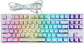 White 87 Keys Wired Mechanical Gaming Keyboard L357