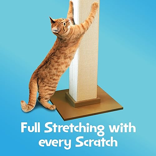 Beige Large 32 Inch Sisal Fiber Scratching Post H40464