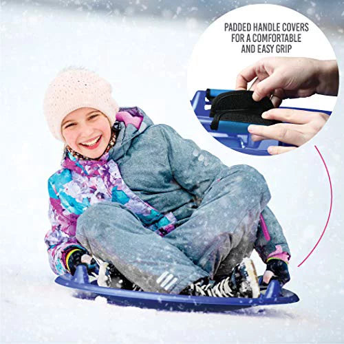 Large Arctic Winter Snow Sled with Foam Grips and Handles I66167