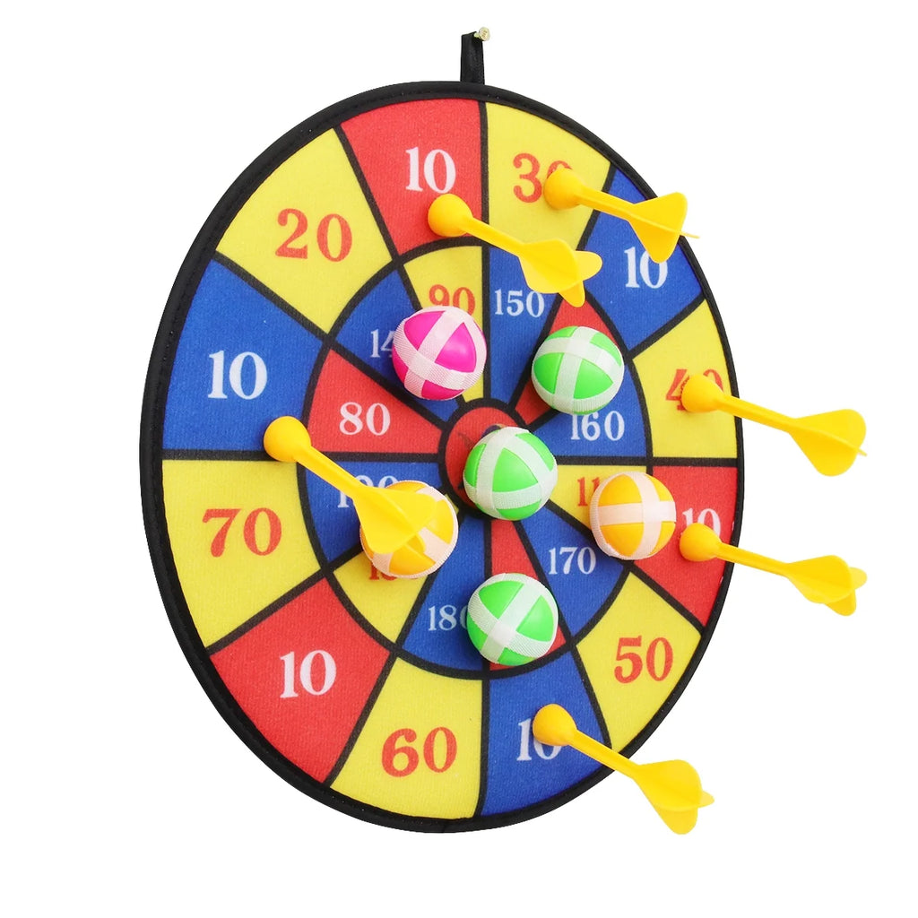 Flocking Dart Board with 4pcs Darts Dartboard Set S91579