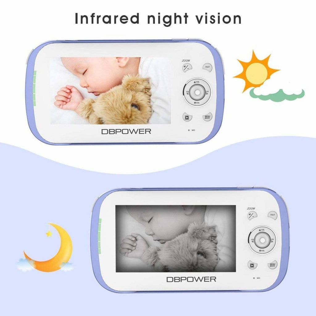 4.3" LCD Video Baby Monitor with 270 Pan-Tilt-Zoom T437419