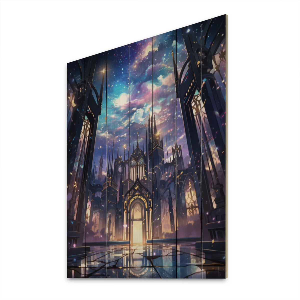 Natural Pine Wood Castles Print N368