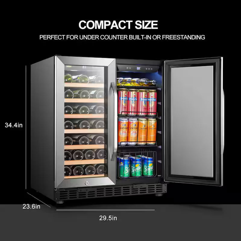 30 in. Dual Zone Beverage and Wine Cooler X4132