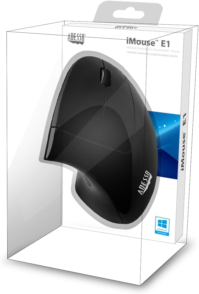 Glossy Black USB Optical Mouse with Scroll Wheel V685