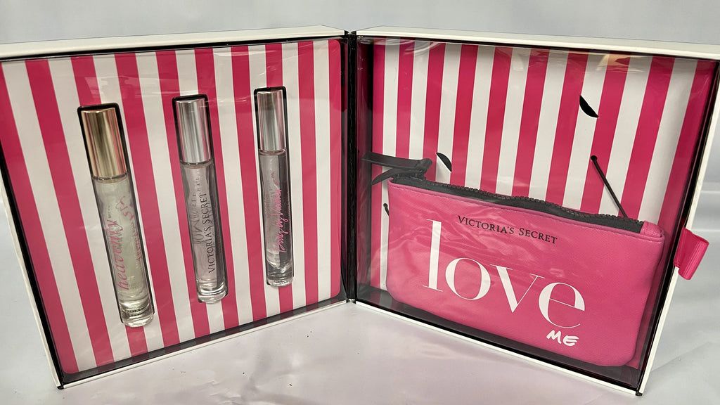 3 Pc Eau De Parfum Perfume Set with Pouch L8804