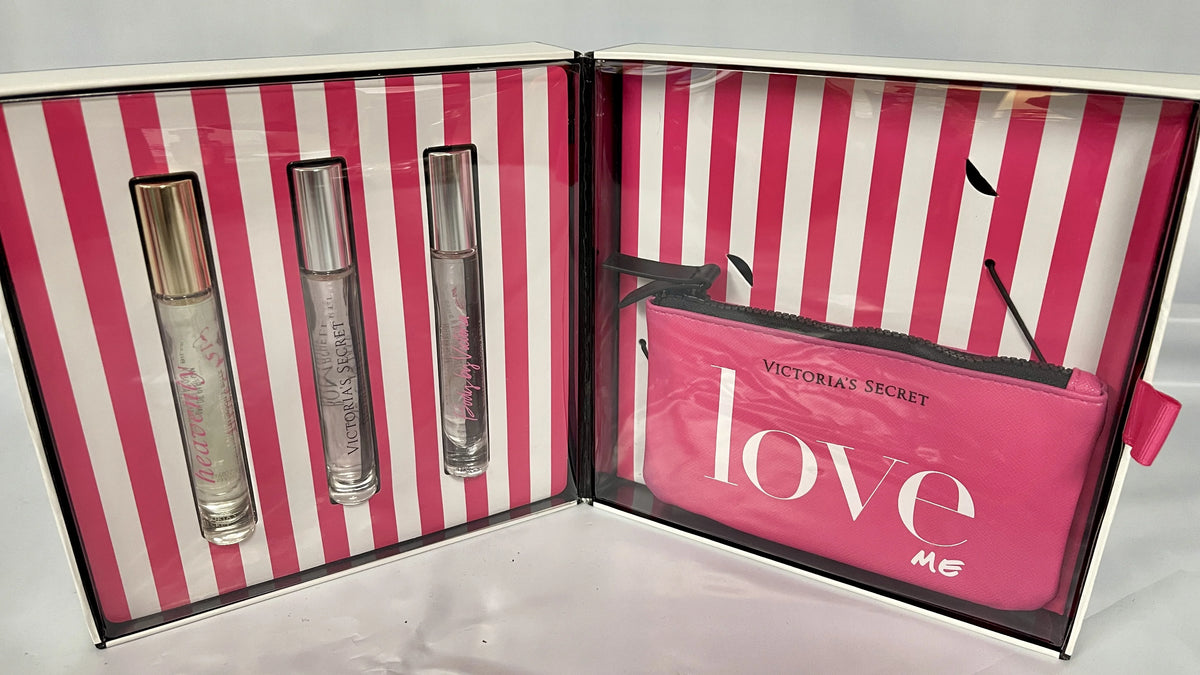 3 Pc Eau De Parfum Perfume Set with Pouch L8804