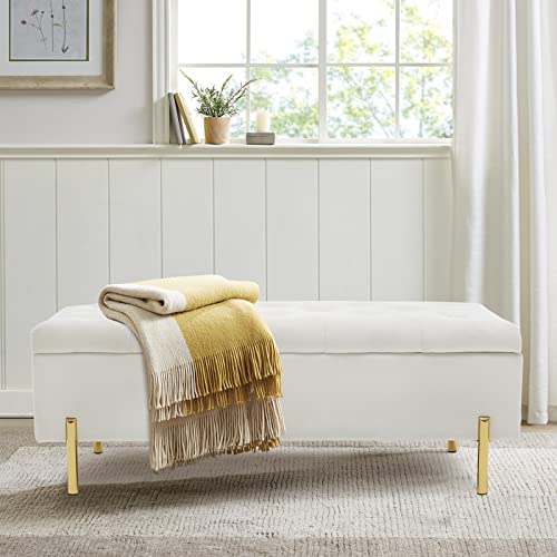 Grey Velvet Storage Bench Ottoman with Soft Close Lid V321692