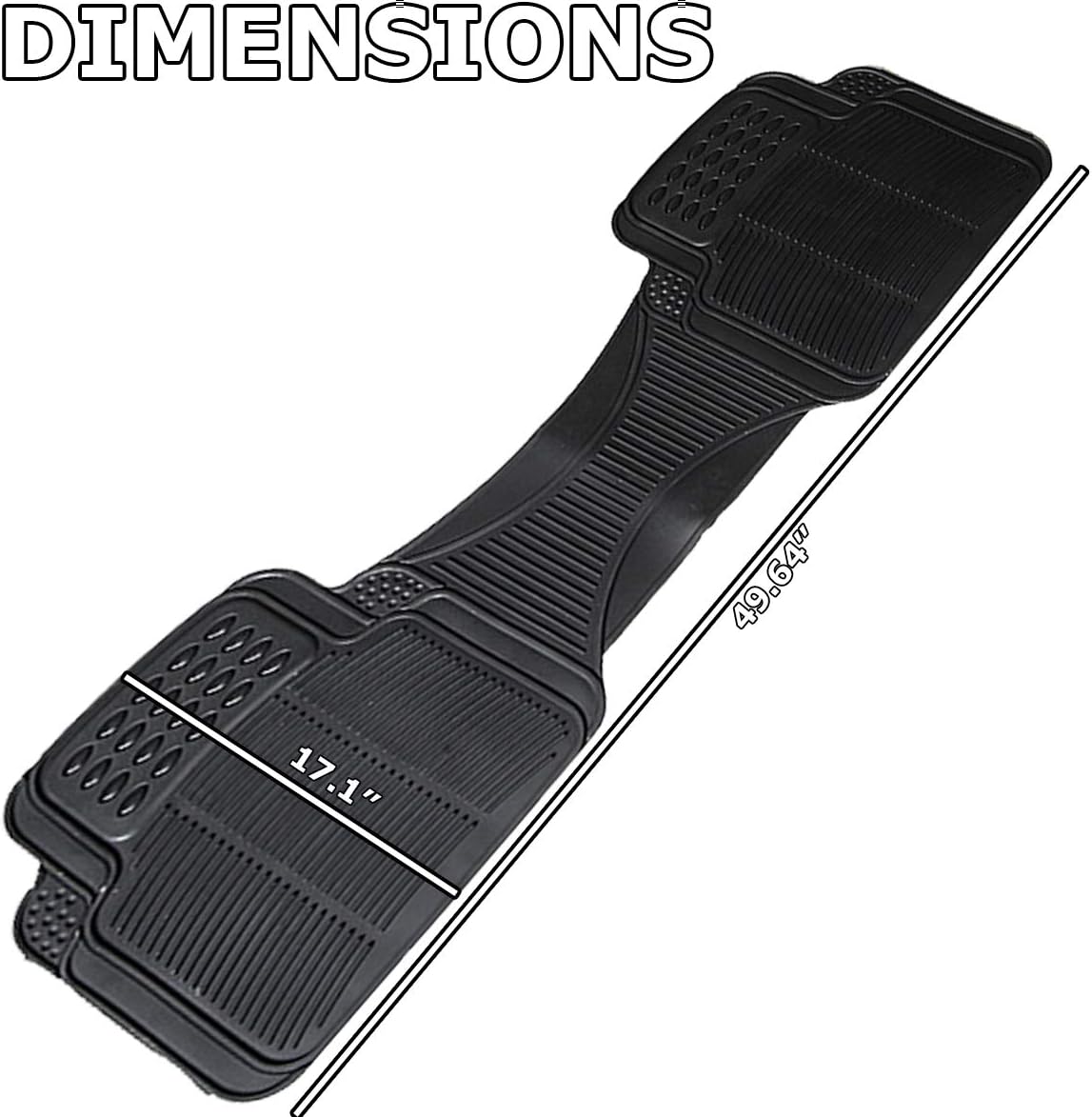 Black Rubber Car Floor Mat D545