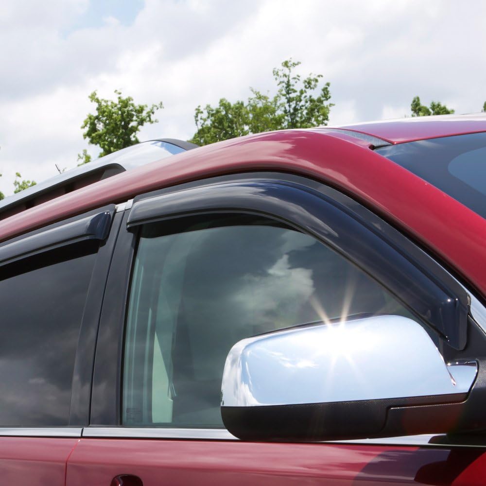 4-Piece Dark Smoke Side Window Deflector A47448