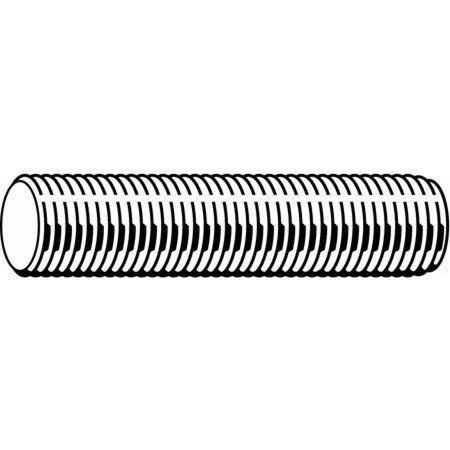 1-1/8 inch-8 x 8-1/2 inch Plain Carbon Steel Fully Threaded Studs, 15 Pk. Q5205