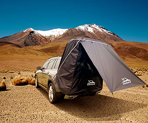 Black Waterproof SUV Camping Tent Awning with Screen Net Q410